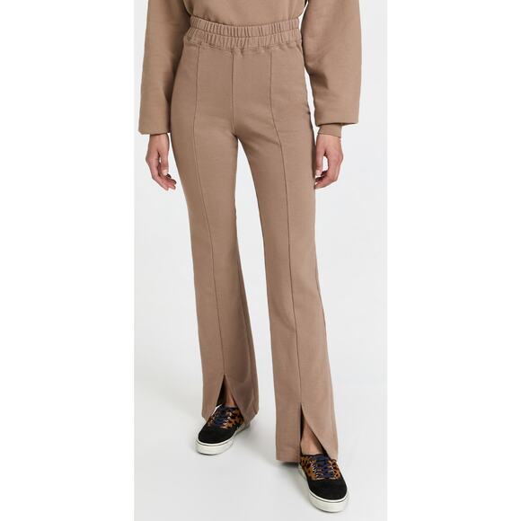 Good‎ American Essentials Front Seam Split Flare Sweats in Putty Size Large - Picture 3 of 12